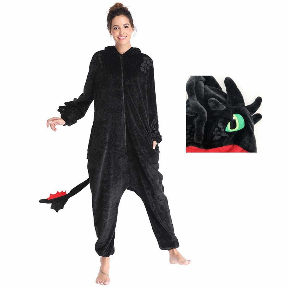 Pyjama Dinosaure Tricératops Dragon - Combinaison Onesie Grise Cosplay Déguisement Confortable Pour Halloween, Noël, Femme Et Homme Pyjama Dinosaure Tricératops Dragon - Combinaison Onesie Grise Cosplay Déguisement Confortable Pour Halloween, Noël, Femme Et Homme