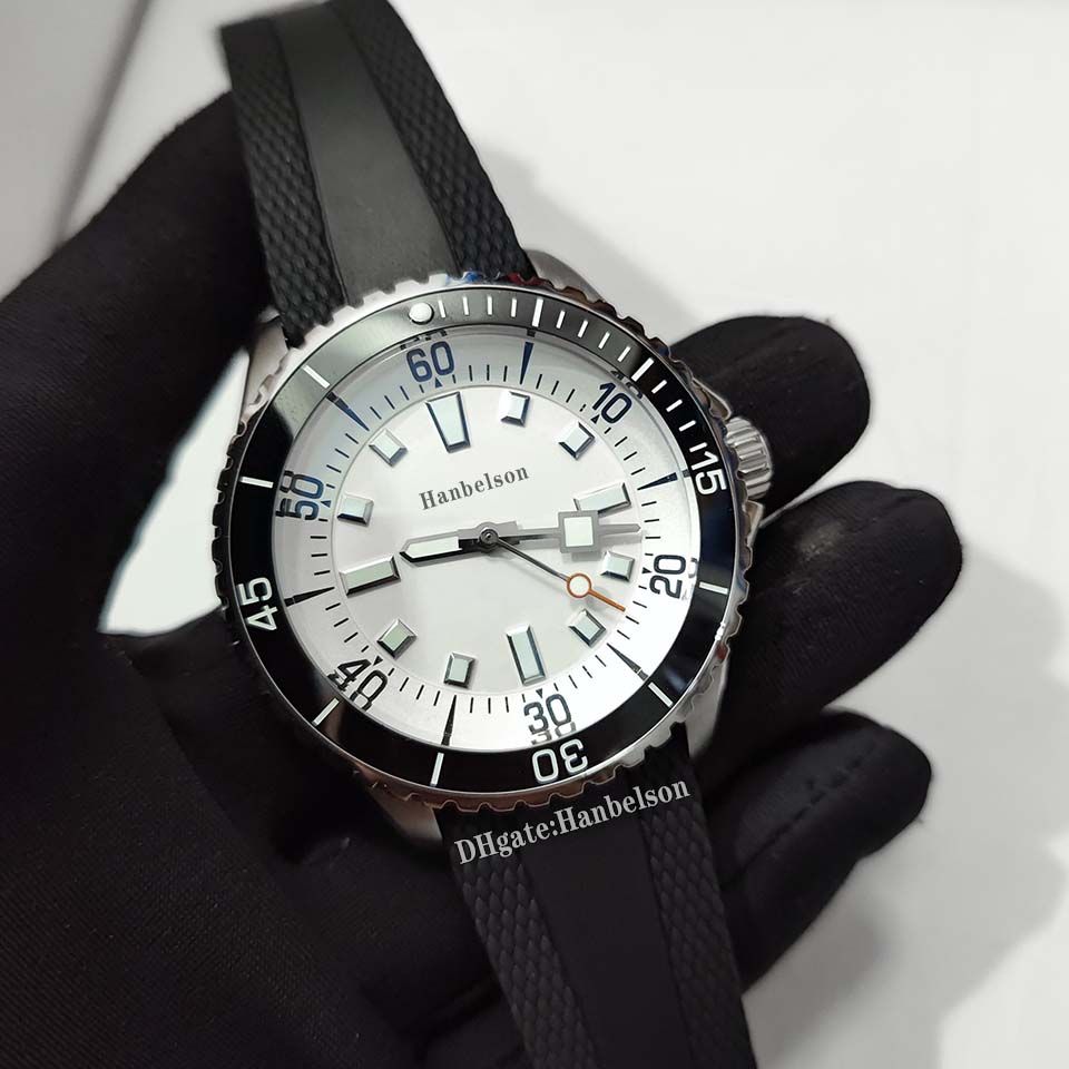 4.white dial black strap