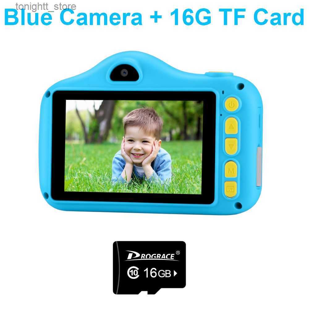 câmera azul do cartão 16g