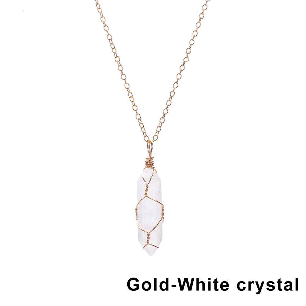 Cristal branco-ouro