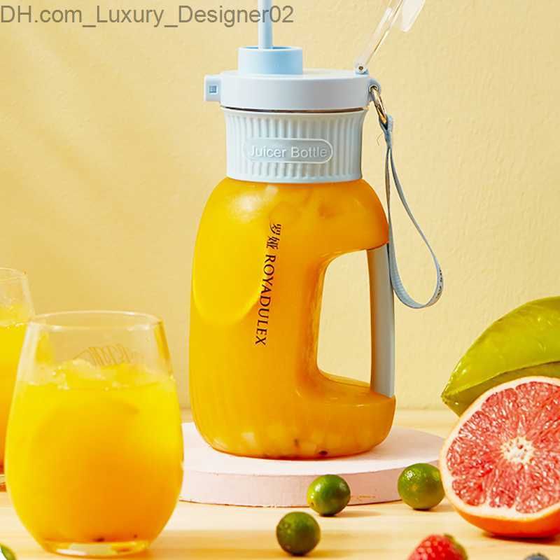 Portable Blender Bottle 70W Powerful Fresh Juice Blender 1000ML 2 In 1  Accompanying Cup Orange Juicer Mixers