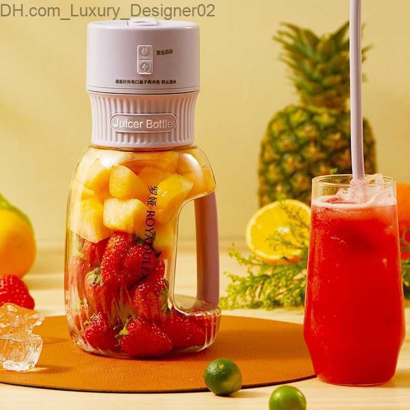 Portable Blender Bottle 70W Powerful Fresh Juice Blender 1000ML 2 In 1  Accompanying Cup Orange Juicer Mixers