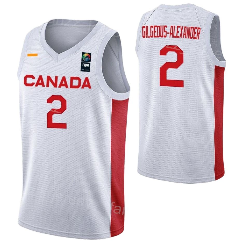 R.J. Barrett 5 Canada White Basketball Jersey — BORIZ