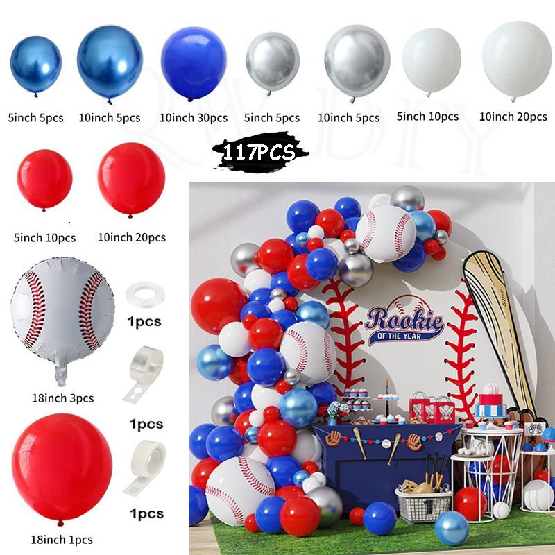 117pcs Baseball Set-As Picture-Round