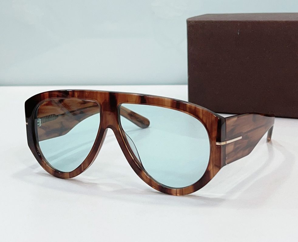 Brown Frame Blue Lens