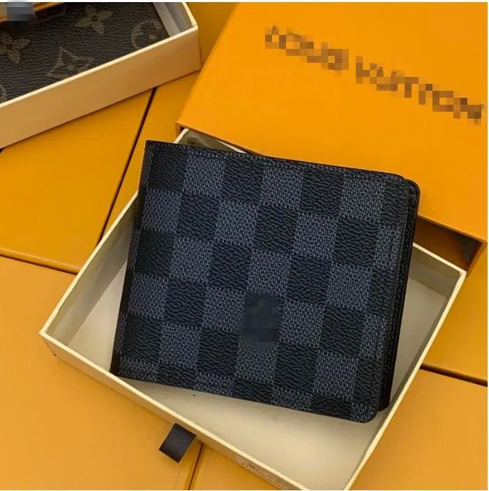 Mens Wallet Women Purse High Quality Fashion Short Plaid Wallet Portafoglio  Uomo Complete Set Of Original Box Holders LB12580286 From Ltmw, $19.85