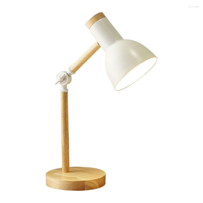 Wooden Nordic Living Room Desk Lamp Reading Table Lamp Eye