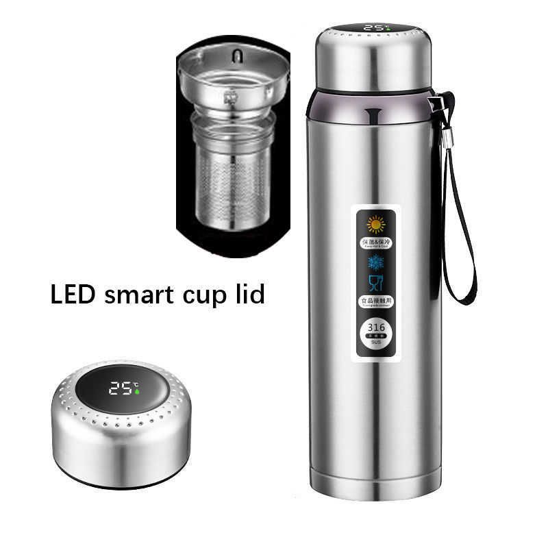 Led Smart Cup Argento-1500ml