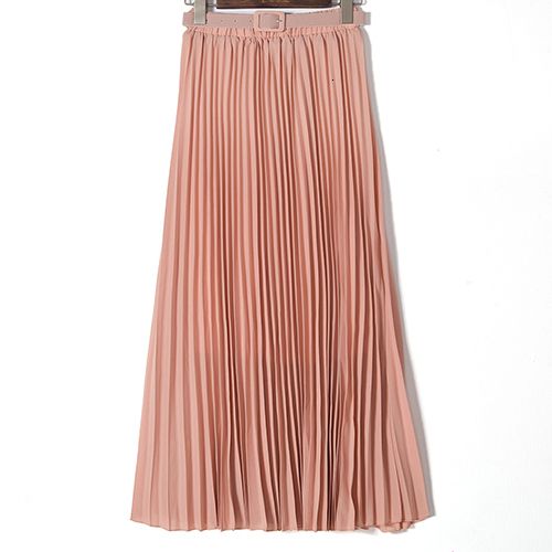 pink long skirts