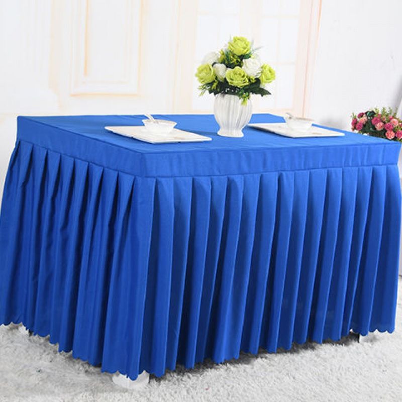 Table 100x50x75cm Bleu Royal Onglet Uni