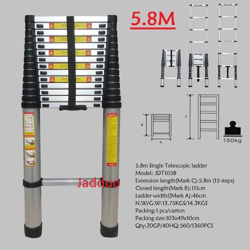 Ladder van 5,8 meter