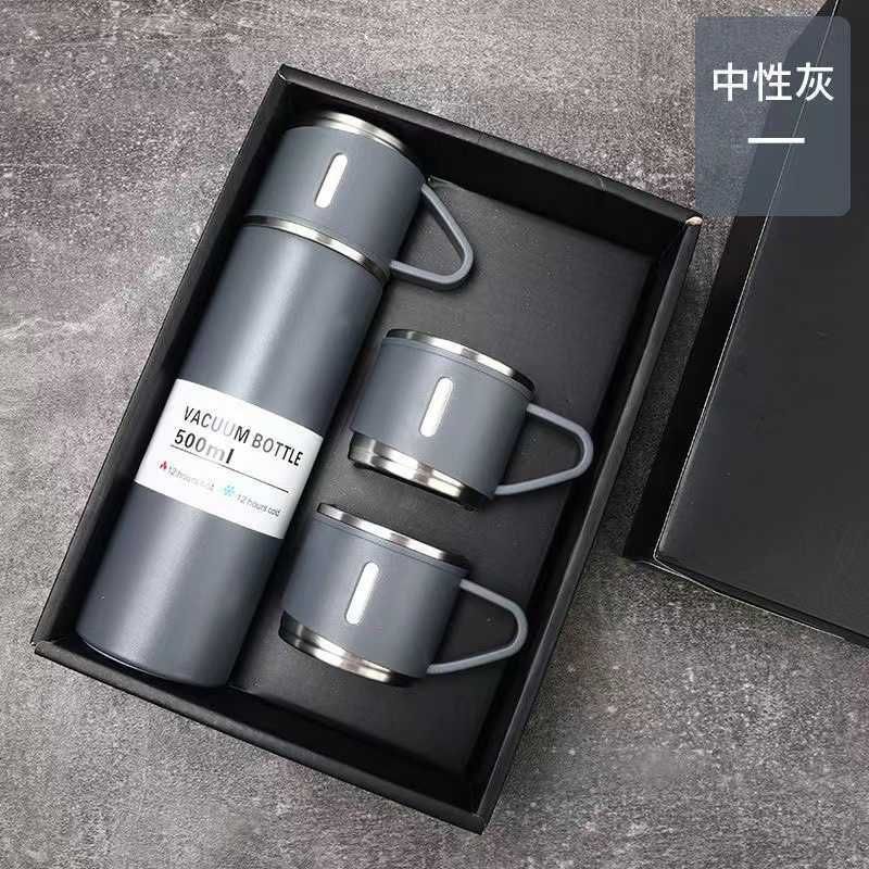 Ensemble gris-avec boîte-450ml-500ml