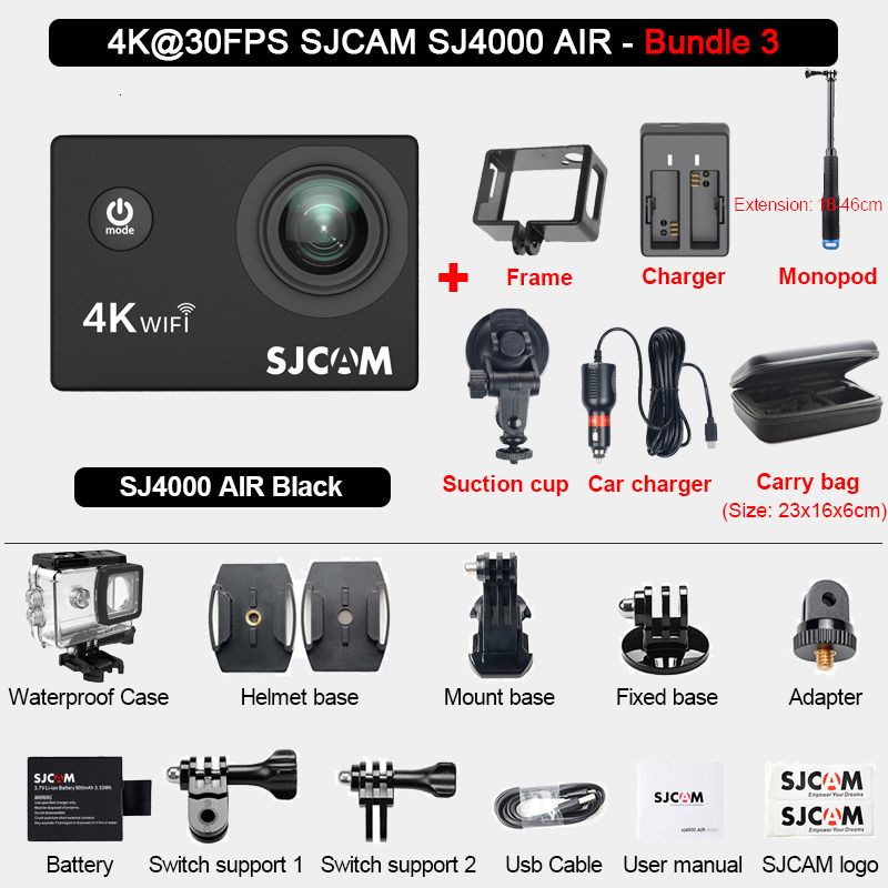 Pacote SJ4000AIR 3-ADD 128G Card de memória