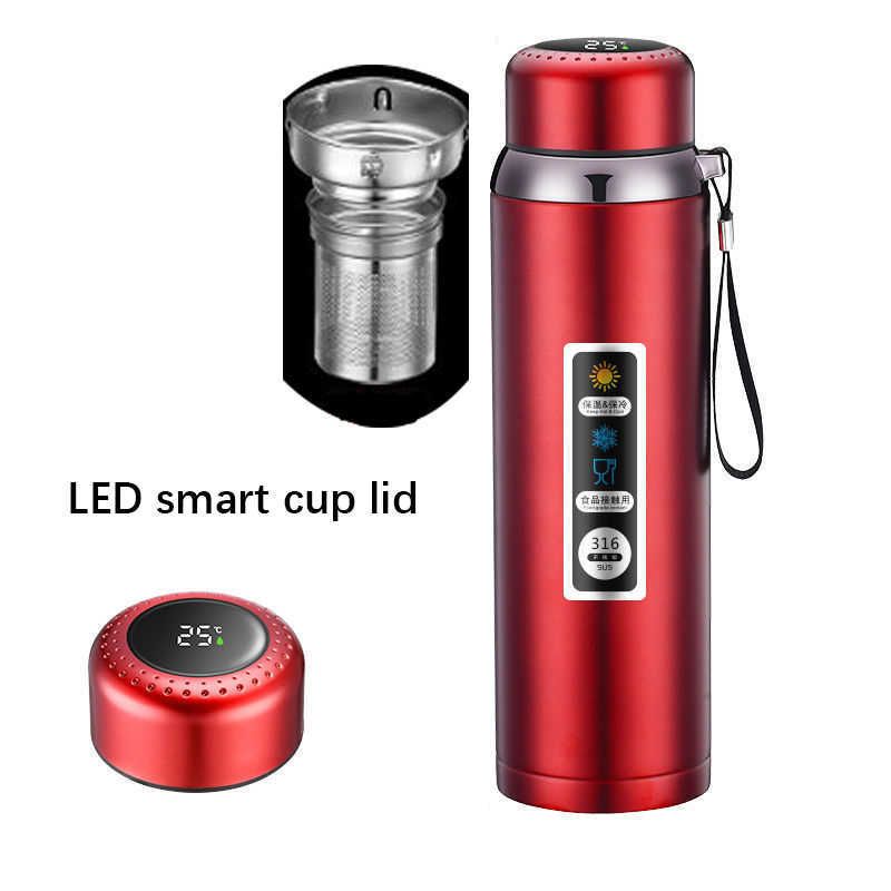 Tasse intelligente LED rouge-1500ml