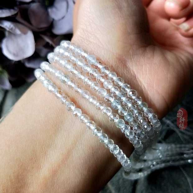 topaze blanche 4mm