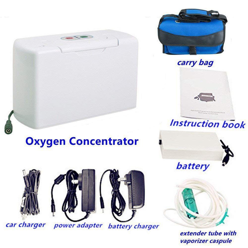 Dropshipping 3L/min Respirator Portable Oxygen Concentrator with Battery Oxygen Generators Ventilator Sleep Mini Oxygen Machine Oxygen Inhalator AC110-220V