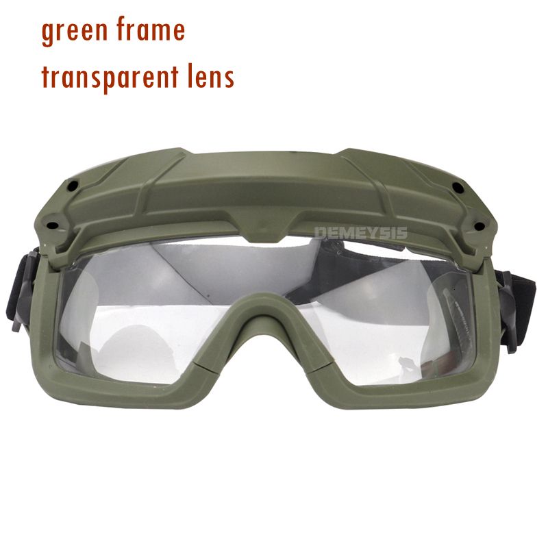 lente verde transparente
