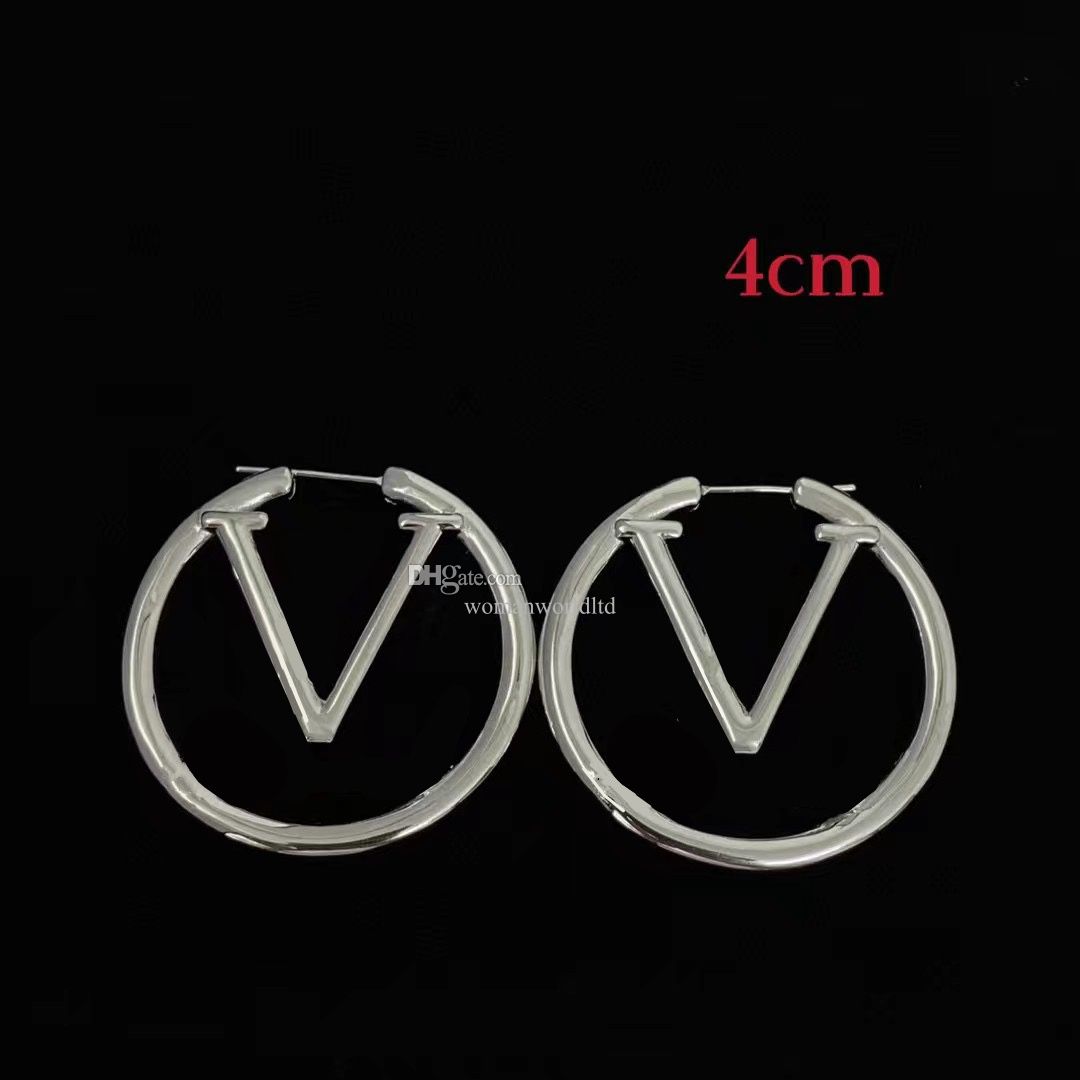 4cm silver Earrings(no box)