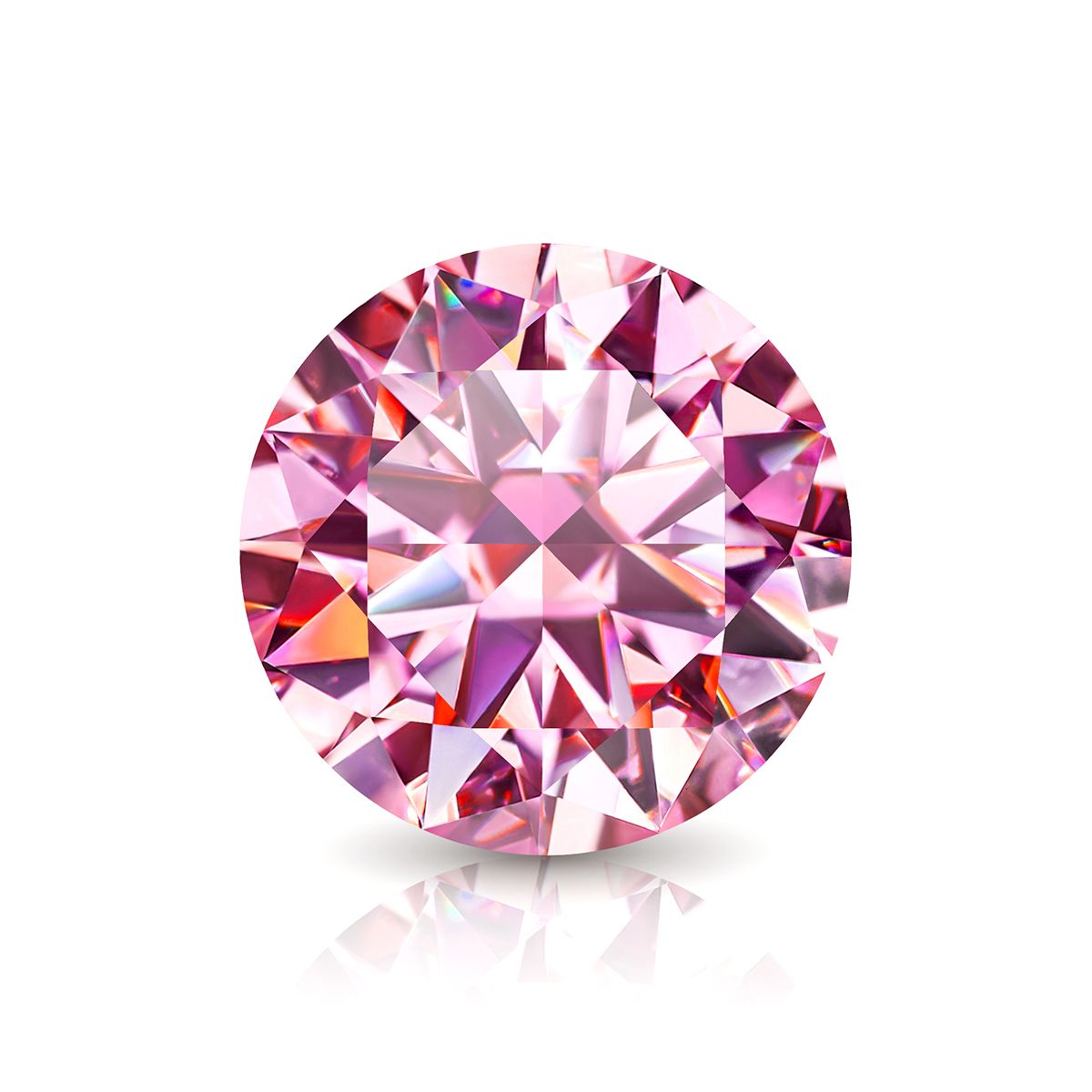 Colore rosa: 1 ct, 6,5 mm