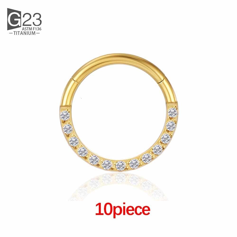 10pcs gold-18g 1.0x10mm5