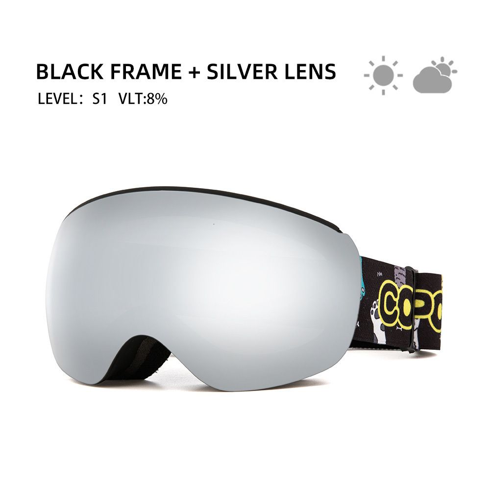 black frame silver