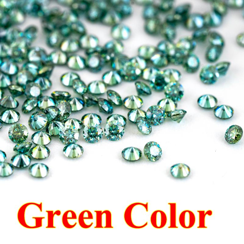 Color verde-D-2.4mm-1ct-18pcs