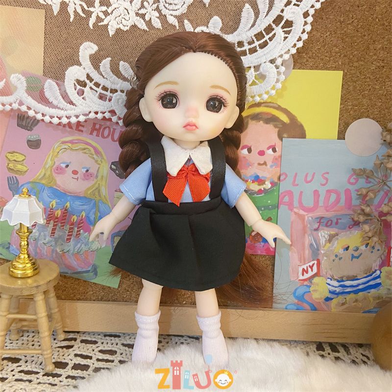 16cm BJD Doll-Doll med kläder14