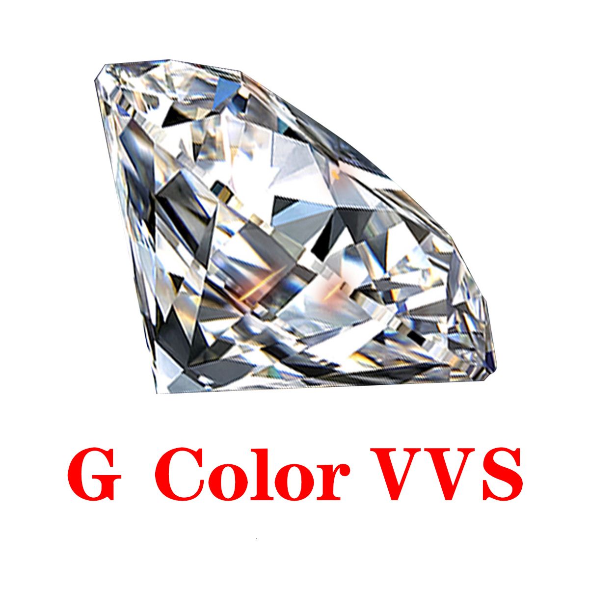 g Farbe Vvs1-3mm 0,1ct