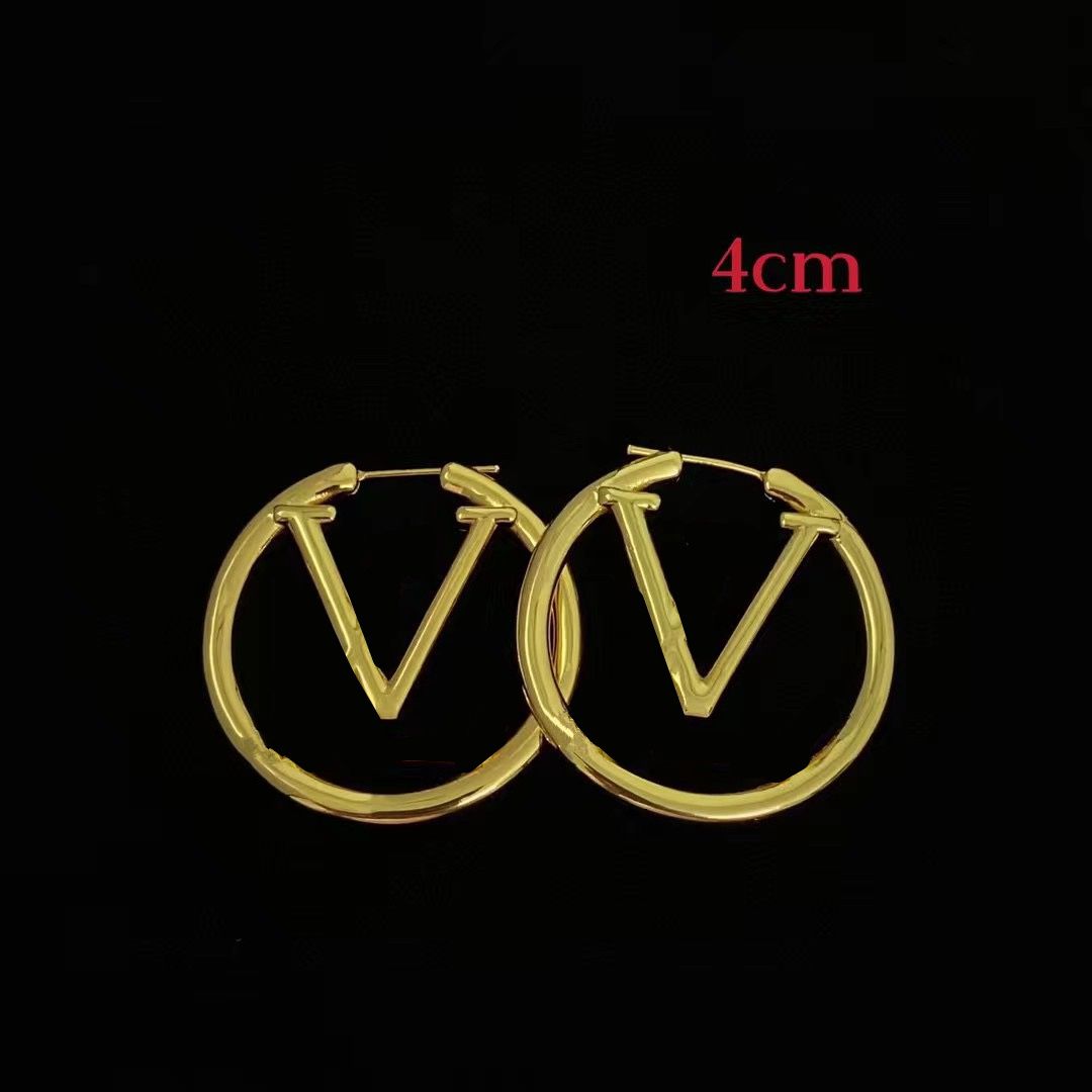 4 cm gouden oorbellen (geen doos)