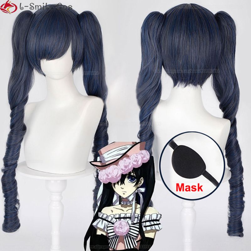 long wig and mask