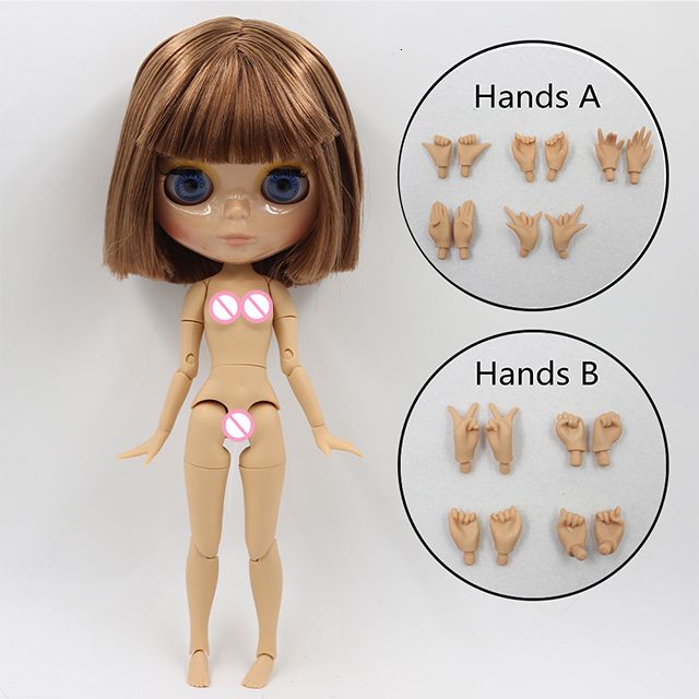 0543tan Shiny Face-30cm Height Doll