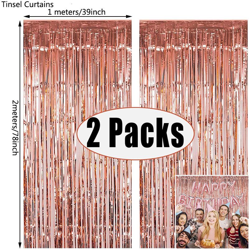 2pcs Tinsel Curtains-Other