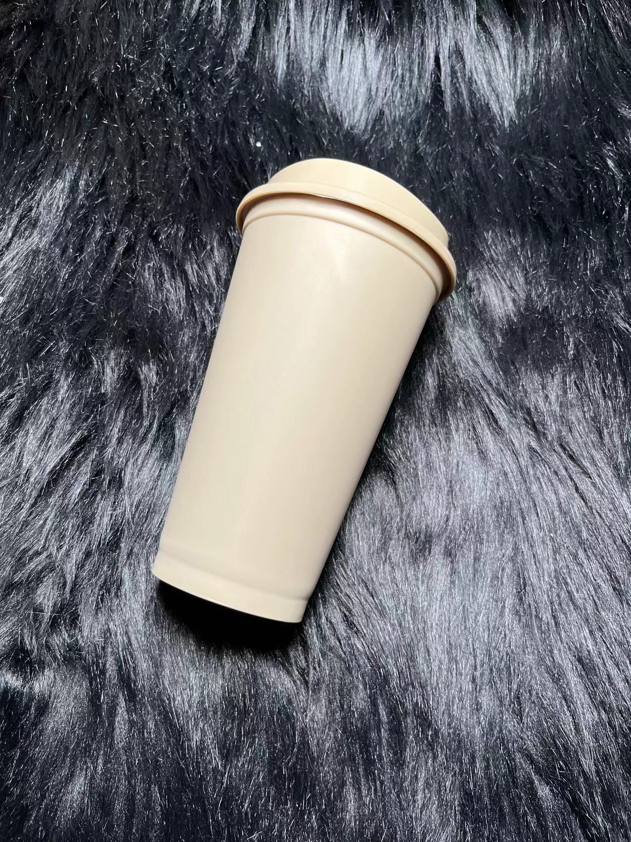 BPA free 473ml 480ml 500ml 16oz blank plain reusable plastic coffee cup  travel coffee mug hot cup hot drink cup to go