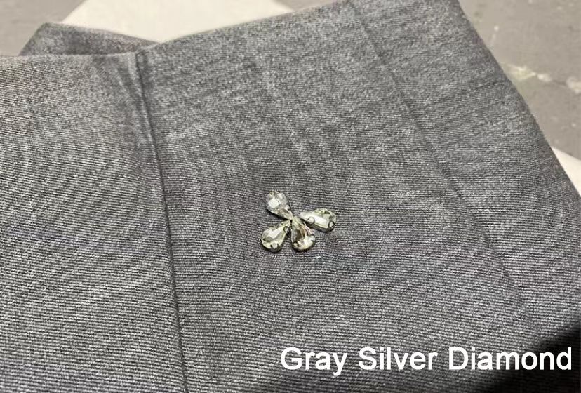 grey silver diamond