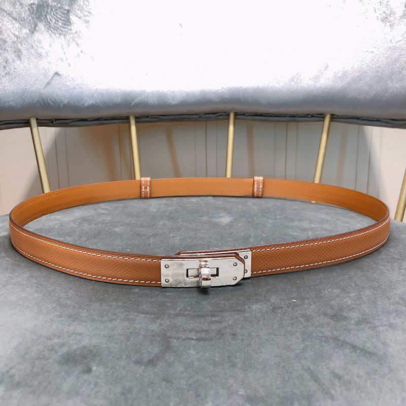 4# silver buckle Brown belt
