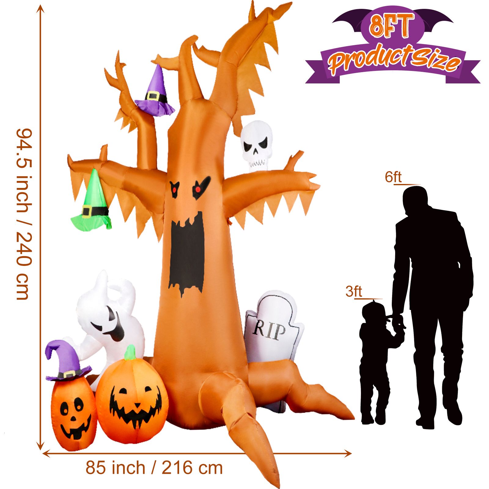 Scary Tree 240cm-UE Plug