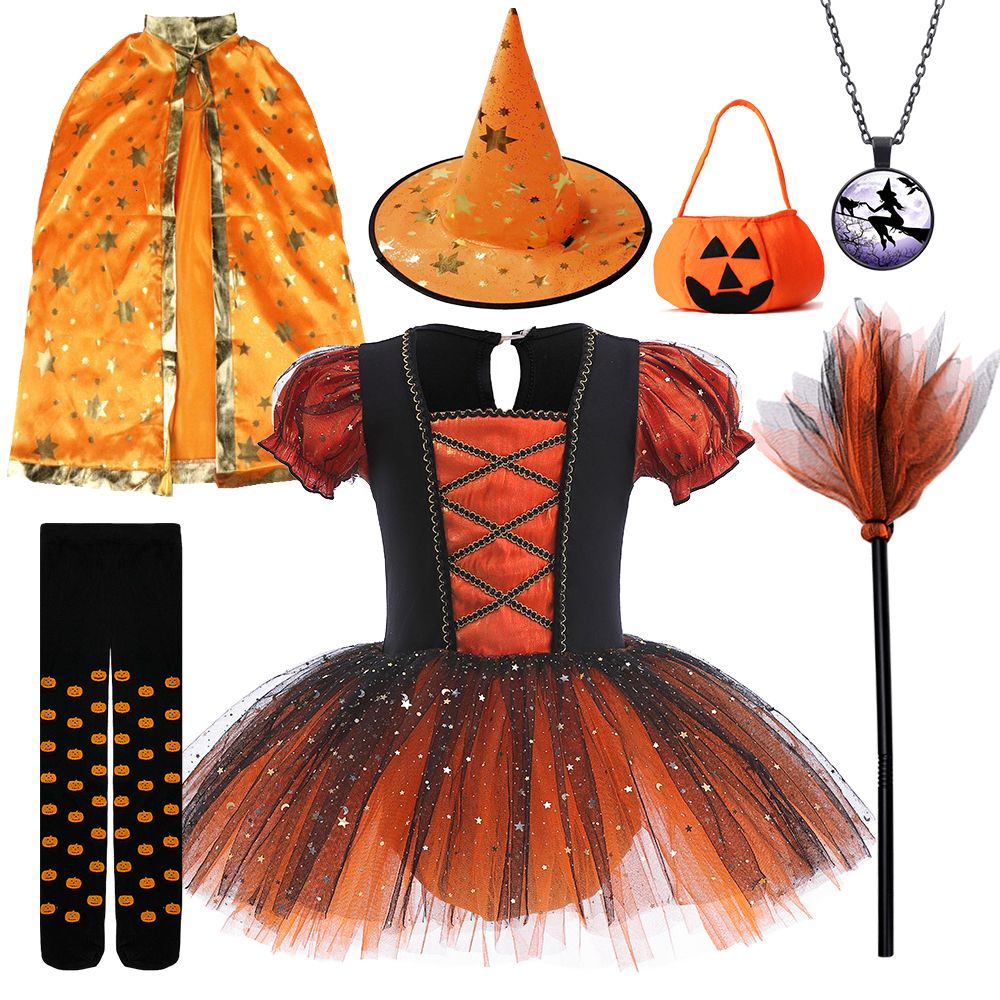 orange witch dress h