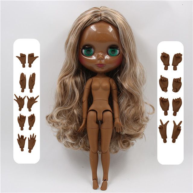 Skin super nero-30 cm bambola nuda