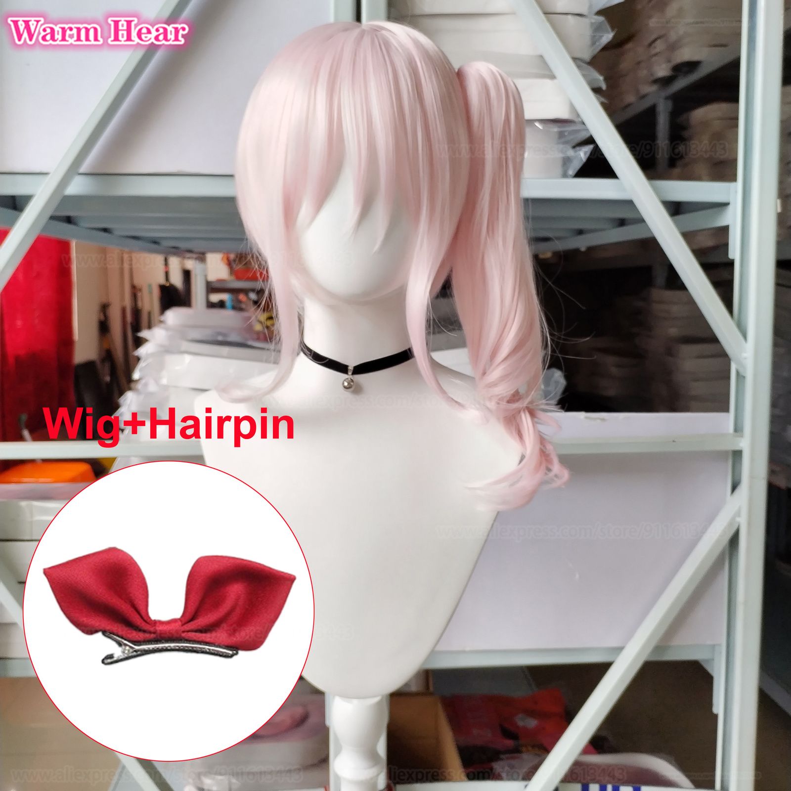 wig and hairpin