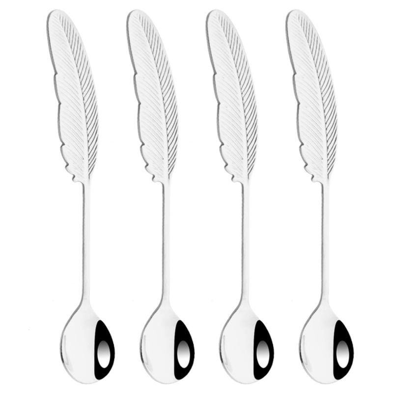 4pcs Silver Spoon