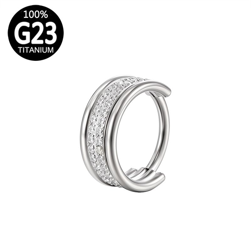 Серебряное носовое кольцо-1,2x12 мм