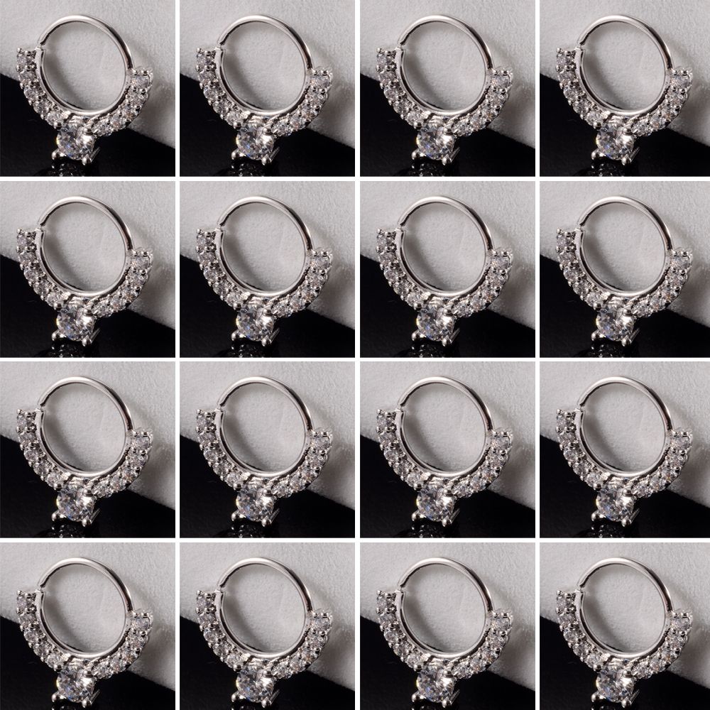 16pcs Style D Silver-1x8mm