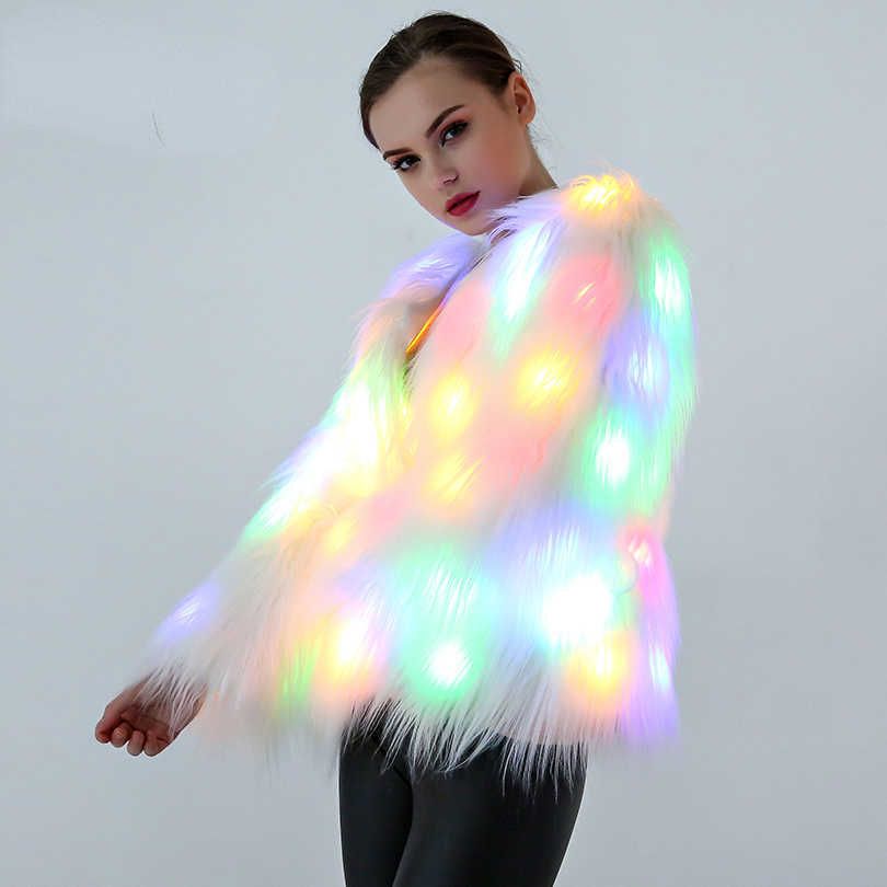 led faux fur