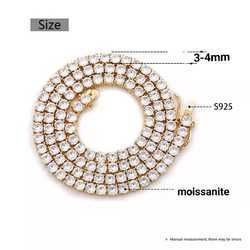 Moissanite + Gold-24 pouces