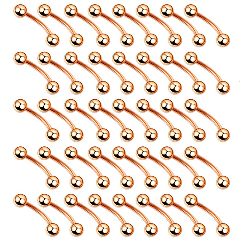 Rose Gold 100pcs-1.2x10x3mm