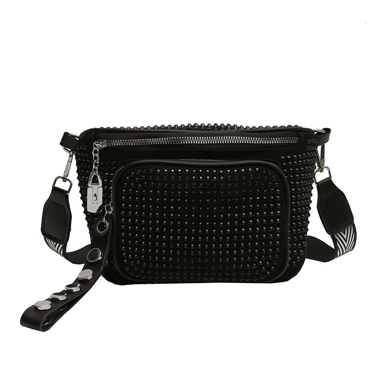 black waist bag