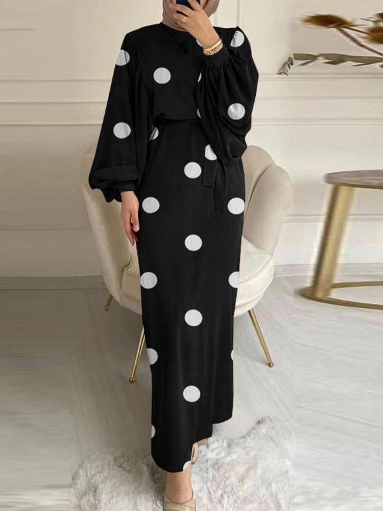 Polka dot-black s