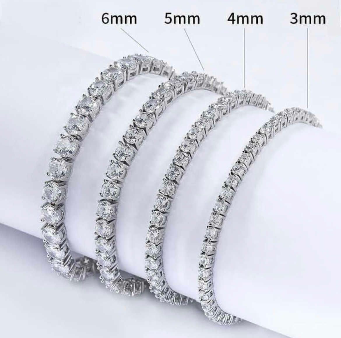 Argent-4mm en stock-26 pouces