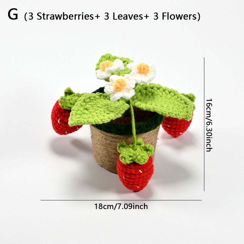 Strawberry-G-1PCS (avec Pot Flower)