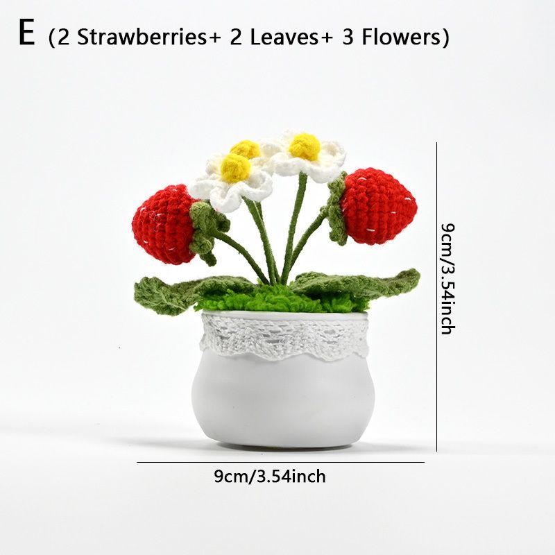 Fraises-e-1pcs (avec pot de fleur)